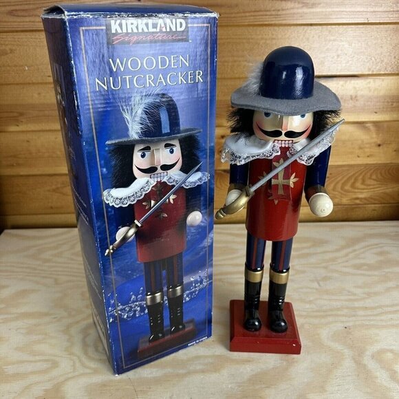 Kirkland Signature Other - Kirkland Signature Musketeer Sword Wooden Hand Painted Nutcracker with Box 14’